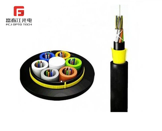 FCJ Hot Selling Price Telecom Cable Non-Metallic ADSS 24 Core Fiber Optic Cable